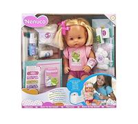 Nenuco Cura Sana, Muñeca para Jugar a los médicos con tu bebé, con tiritas de Colores y el Kit médico para Curar a la muñeca, Juguete indicado para niños y niñas de 3 años, Multicolor