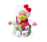 Nenuco Cute My Melody, Mini Muñecos Bebé de 15 cm, Cuerpo Blandito y Vestido con un Diseño de los Personajes de Hello Kitty, Chupete Personalizado, Colecciona los Modelos, Famosa (NFNC2300)