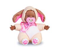 Nenuco Doggies - Muñeco bebé Blandito de 15 cm Disfrazado de Perrito, con un Vestido de Color Amarillo, Unas Orejitas y Chupete Personalizado. Famosa, (NFN82300)