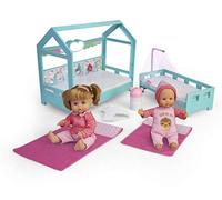 Nenuco - Hermanitas a la Cama, muñecas bebé con Cama para Dormir
