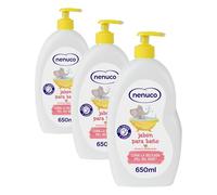Nenuco Jabón para Baño, con Leche de Almendras Dulces, para Cuerpo y Cabello, 650 ml (Paquete de 3)