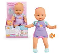 Nenuco - Mi Primer baño, un muñeco blandito de Cuerpo Sumergible, lo Puedes Meter en la bañera, en la Piscina y en el mar. Incluye bañador y un pececito Que se Puede Meter en el Agua (NFN88000)