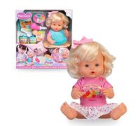 Nenuco - Mi Primera Papilla, Muñeco Bebé de 35 cm y Cuerpo Duro con Pelo Rubio y Accesorios, Prepara la Comidita y Dale su Primera Papilla con su Cuchara Beberón, Niños +3 Años, Famosa (NFN96000)