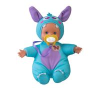 Nenuco Monster Friends Blue, Mini Muñecos Bebé Monstruitos de 15 cm, Cuerpo Blandito y Vestido con un Diseño de Color Azul Pastel, Chupete Personalizado, Colecciona los Modelos, Famosa (NFNB1300)