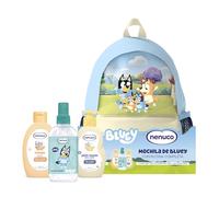 Nenuco Pack Infantil Mochila Bluey - Edición Limitada, con Champú Suave 200 ml, Jabón Líquido 200 ml y Colonia Nenuco 240 ml