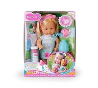 Nenuco - Pompitas, muñeco bebé Cuerpo Duro de 35 cm de Pelo Rubio, Que sopla y Hace pompas de jabón, Juguete con Accesorios de Juego, Regalo para niños y niñas Desde 3 años, Famosa (NFN30000)