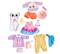 NENUCO Ropita de Diario, Descubre los 5 Conjutos de Ropita y Accesorios, Envío de Modelo Aleatorio, Ropa para Cada Momento del Día, para el Cole, Comidas, Fiesta, Baño y Sueño, Famosa (700015616)