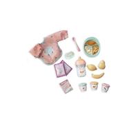 Nenuco - Set de Comiditas con Accesorios para una Dieta Sana y Equilibrada, Incluye Babero Completo, Biberón, Fruta, Plato con Cuchara, Botecitos y Polvitos para Papilla, Famosa (NFNB9000)