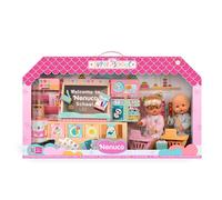 Nenuco - Súper Cole Interactivo con 2 Muñecos de 35 cm y Cuerpo Duro, Incluye Pizarra, Pupitres, Mochilas, Material Escolar y +17 Accesorios, Aula Personalizable y Detallada, Famosa (NFNC8000)