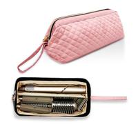 NENYX Funda de transporte de viaje resistente al agua de una sola capa para secador de pelo, Shark Flexstyle/Dyson Airwrap y accesorios de peinado, rosa (solo bolsa)
