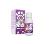 NEO CATS - Jarabe Antistress para Gatos - Ayuda a Reducir la Ansiedad, el Estrés y la Excitabilidad - con Valeriana, Melisa y Pasiflora - 120 ml