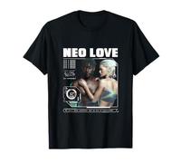 Neo Love Cyber Pareja Futuro Intimidad Arte Camiseta