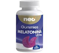 NEO - Gummies Melatonina 1,9 mg - Gominolas a base de Melatonina y Vitamina B6 Delicioso Sabor a Mora - Para dormir mejor