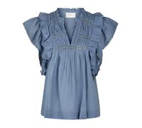 Neo Noir- Jayla S Voile Smoke- Blouses & Shirts- Mujer- Azul- L- Jayla S Voile Smoke