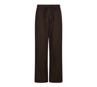 Neo Noir- Pantalones de lino informales - Marrón oscuro- Trousers- Mujer- Marrón- XL- Pantalones de lino informales - Marrón oscuro