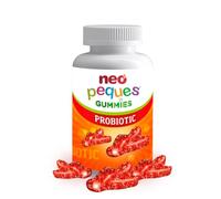 NEO PEQUES | Gummies Probiotic | 30 Gominolas | Beneficiosas para el Sistema Digestivo y las Defensas | Con Probióticos y Vitaminas del Grupo B | Caramelos Masticables para Niños | Sabor Fresa