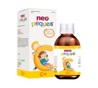 NEO PEQUES - Jarabe con Vitamina C y Zinc para Niños - Complemento Alimenticio Infantil para el Sistema Inmunitario - Sabor a Naranja - Sin Alérgenos ni GMO - Apto desde 6 Meses - 150 ml