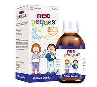 NEO PEQUES | Jarabe Infantil Felices Sueños | 150 ml | Para Problemas de Sueño e Inquietud en Niños | Ayuda a Dormir Mejor | Con Melisa, Tilo, L-Triptófano, Magnesio y Vitamina B6