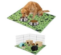 NEO SOLVO - Alfombra grande de 70 x 140 cm, absorbente impermeable y antideslizante, para perro, conejo, conejito de indias, gato bajo el cuenco - Aprendizaje de la limpieza - Frente de la camada