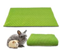 NEO SOLVO Alfombra Polar reemplaza la Arena para Conejillos de Indias y Conejos - 140 x 70 cm - Verde