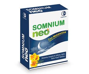 NEO | Somnium Complemento Alimenticio 30 Cápsulas | Con Valeriana, Lúpulo, Melisa y Melatonina 1mg | Microgránulo de Alta Biodisponibilidad | Para Dormir Bien y Favorecer un Sueño Reparador | Tomar 1 Antes de Dormir