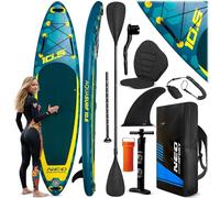 Neo-Sport Aquasurf 10.6 - Tabla de Surf de Surf para Principiantes y Tiempo Libre, 320 x 84 x 15 cm, hasta 140 kg, con Remo, Bomba, Correa y Mochila
