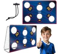 Neo-Sport Blau - Portería de fútbol con Agujeros para Disparar, Impermeable, 215 x 150 cm, Color Azul Juventud Unisex