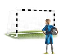 Neo-Sport Portería de fútbol para niños y Adultos, con Funda Protectora, 300 x 160 x 90 cm, Color Negro y Blanco
