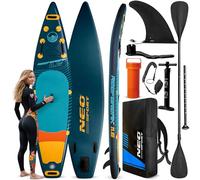 Neo-Sport Stand Up Paddling Board Reefbreak 11.6 - Tabla de Surf para Surf y Ocio (350 x 81 x 15 cm, hasta 150 kg, con Remo, Bomba, Correa y Mochila)