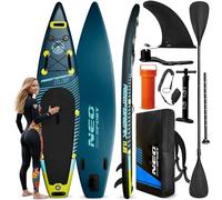 Neo-Sport Stand Up Paddling Board Reefbreak 11.6 - Tabla de Surf para Surf y Ocio (350 x 81 x 15 cm, hasta 150 kg, con Remo, Bomba, Correa y Mochila)