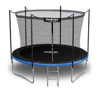 Neo-Sport Trampolín para Exteriores para niños, Red de Seguridad, Escalera Interior, Barras Acolchadas, Resistente a la Intemperie, Inoxidable, Color Azul y Negro, 183 cm