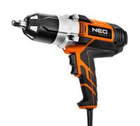 NEO TOOLS 04-720 Pistola de impacto con accesorios | Potencia 1020 W, forro de 1/2", velocidad de rotación 2600 rpm, 4 llaves de vaso 17, 19, 21, 22 mm