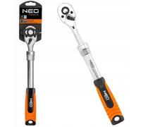 Neo Tools 08-515 - Mango telescópico con carraca (1/2 pulgadas, 305-445 mm) | Dentado fino para trabajar con un pequeño espacio giratorio, bloqueo rápido para cambio rápido de llaves de vaso