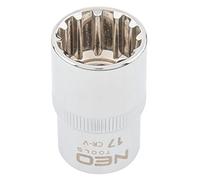 Neo Tools 08-589 - Llave de vaso larga, 12 cantos (17 mm, 1/2")