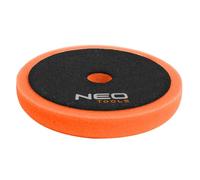 NEO TOOLS Almohadilla de Pulido de Espuma para pulidora excéntrica, lijadora - Esponjas de Cera - 150 x 150 x 25 mm - Esponja Media