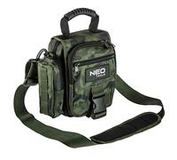 Neo Tools Bolsa de herramientas Camo, diseño de camuflaje, plegable, correa de hombro ajustable, 100% poliéster, 4 bolsillos exteriores y 4 interiores, cierre de clip, cremalleras robustas
