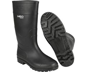 NEO TOOLS Botas de goma 39 - Gumischtifel unisex, impermeables, botas de lluvia, botas de jardín, transpirables, botines de goma, impermeables, color negro, talla 39-46