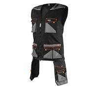 NEO TOOLS Chaleco de trabajo HD Slim 60% algodón, 37% poliéster, 3% elastano, peso 285 g/m2, ajustado, bolsillos, reflectante, bolsa de herramientas (S)