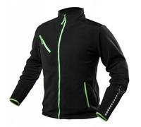 NEO TOOLS Chaqueta de trabajo de forro polar para hombre con Cordura azul/negro, tallas S-3XL, chaqueta de forro polar premium para hombres con elementos reflectantes, chaqueta de forro polar cálida y