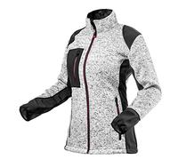 NEO TOOLS Chaqueta de trabajo para mujer, 100% poliéster, talla S-XXL, forro polar cálido con inserciones de tejido softshell, cremallera, 3 bolsillos con cremallera