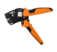 NEO TOOLS Crimpadora para prensar férulas de cable, acero CRV, longitud 230 mm, autoajustable 0,08-16 mm2, AWG 26-5, mango de 2 componentes TPR + ABS, tamaño caja de engranajes manuales, conexión de