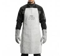 NEO TOOLS Delantal de soldadura de cuero de alta calidad de 60 x 90 cm Protección duradera durante trabajos de soldadura. Correa ajustable para el cuello y la cadera resistente al calor y resistente