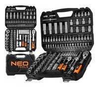 Neo tools juego de 110 llaves de vaso universales de 1/2' y 1/4' de ac