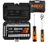 Neo tools juego de 38 llaves de vaso de 1/4 pulgadas, de acero crv, ca