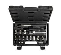 Neo Tools Kit Limpieza Inyectores Diésel 11-885, 17 Piezas, Herramientas De Acero Para Alojamiento Del Inyector, En Maletín De Plástico
