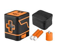 NEO TOOLS Láser de líneas cruzadas verdes, 15 m, 75-146, autonivelante | Nivel de burbuja con bolsa, láser profesional, para líneas horizontales y verticales, precisión de 2,5 mm