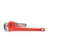 NEO TOOLS Llave de tubo Stillson 300 mm, rango 55 mm, 12", peso 0,94 kg, carcasa de hierro dúctil, mandíbulas forjadas, lijadas, dentadas, mecanismo de tornillo sin fin