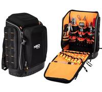 NEO TOOLS - Mochila de herramientas para electricista, 31 piezas, con herramientas para electricista, 26 bolsillos, kit de herramientas eléctricas móviles y duraderas, en mochila, 01-313