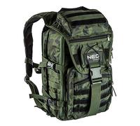 Neo Tools Mochila de herramientas y manualidades Camo (vacía) para profesionales, aspecto de camuflaje, 100% nailon 600D, correas ajustables con acolchado, asa, 4 bolsillos exteriores y 18 interiores