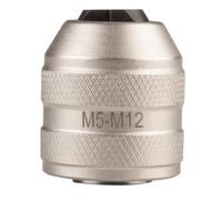 NEO TOOLS Portabrocas para machos de roscar, portabrocas de rosca, portaherramientas, atornillador inalámbrico, adaptador de machos de 1/4 pulgadas, para rosca M5-M12, CrV